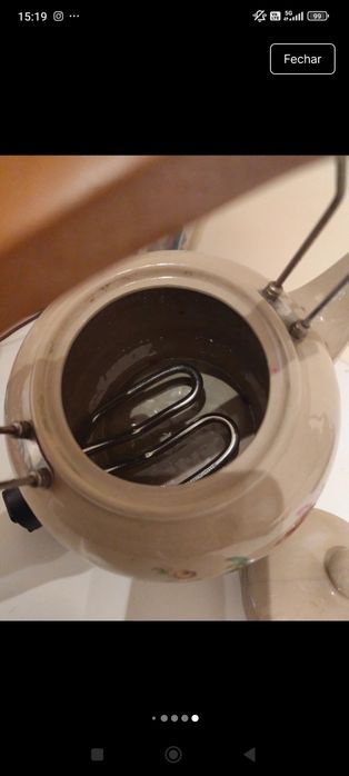 Título: Chaleira Elétrica Vintage Eurogres (Cerâmica) – Como Nova e Funcional