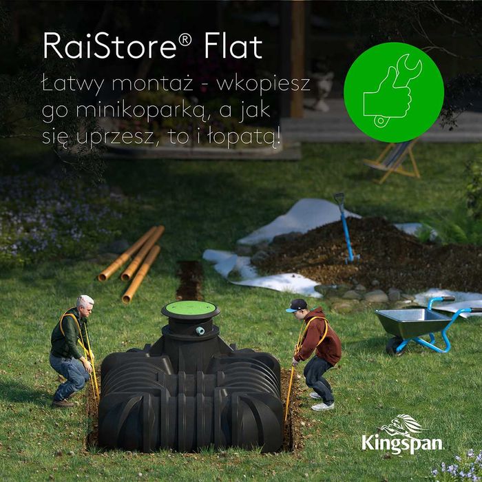 Zbiornik na wodę deszczową KINGSPAN 3000 L – do domu, ogrodu, firmy