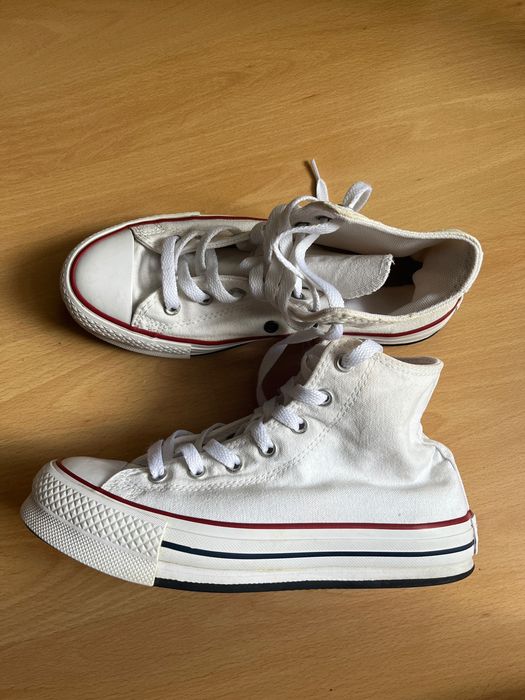All Star brancos plataforma