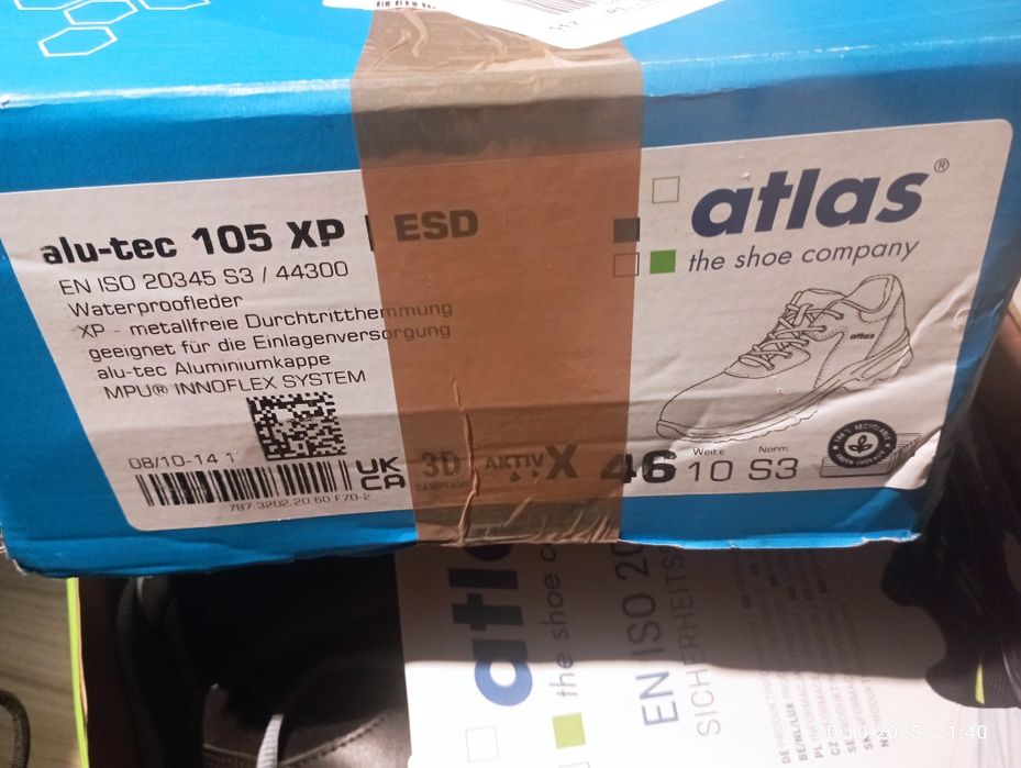 Buty atlas rozmiar 46 wkładka 31 cm nowe