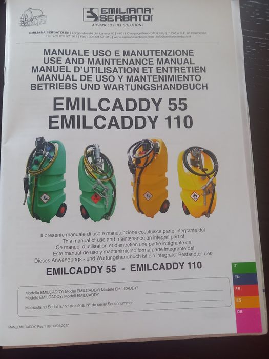 Продам мобильную цистерну для топлива EMILCADDY 110