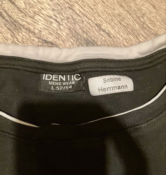 Longsleeve Identic męski, czarny, custom, L