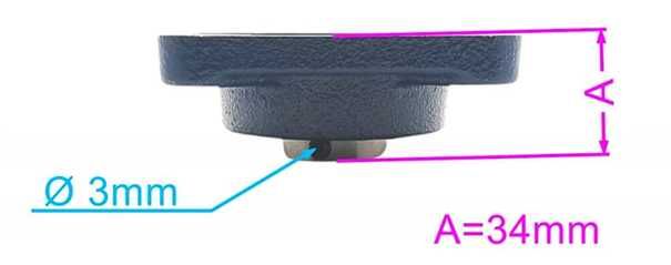 Korpus z łożyskiem wałka noży wertykulatora  WEIBANG WB384RB