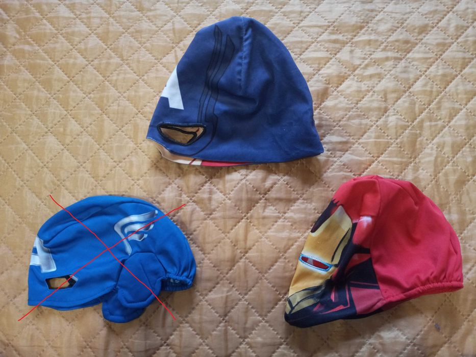 Шапка маска карнавальна Месники Marvel Капітан Америка Желізна людина