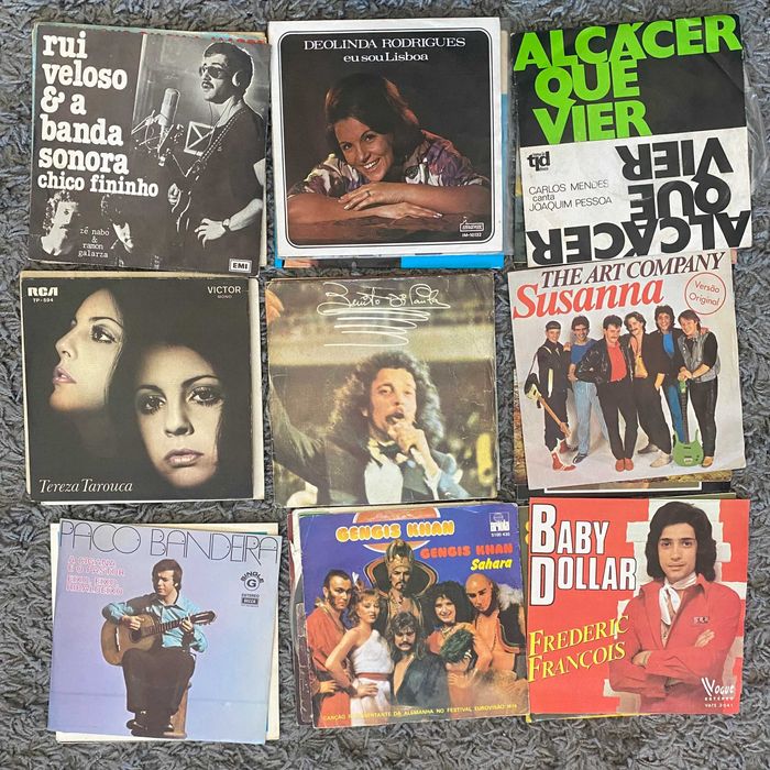 Lote de EP's ( 56 unidades) - vinil 45rpm - anos 80/90