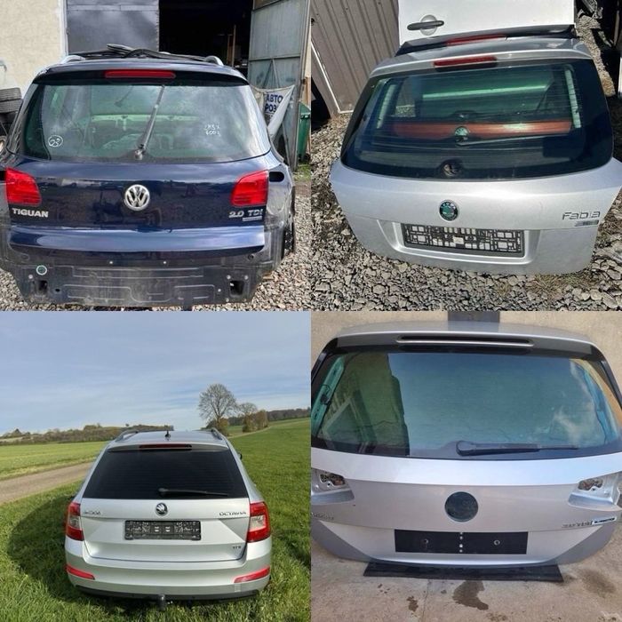Кришка багажника passat skoda tiguan golf superb 3 b7 b8 7 ляда кляпа шкода а7 багажник панель