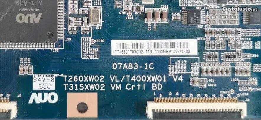 t260xw02 vl/t400xw01 v4 t315xw02 vm crtl bd  placa t.con