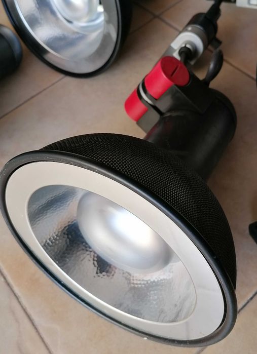Projetores iluminação, com lâmpada, preto.