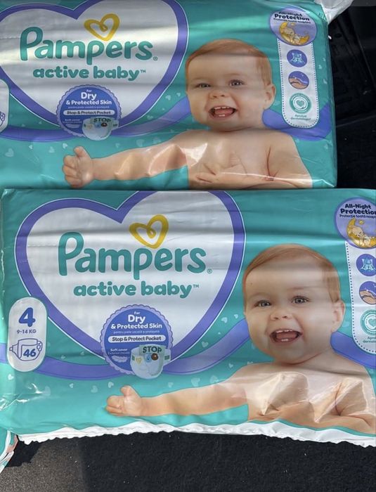 46 sztuk pampersy nowe