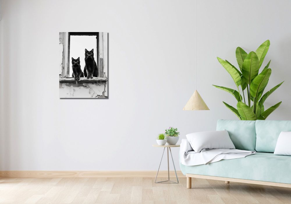 Obraz 50x70cm Wartownicy na Parapecie