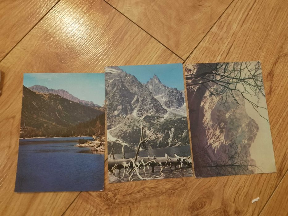 stare kartki pocztowe prl góry tatry zestaw 3 sztuki