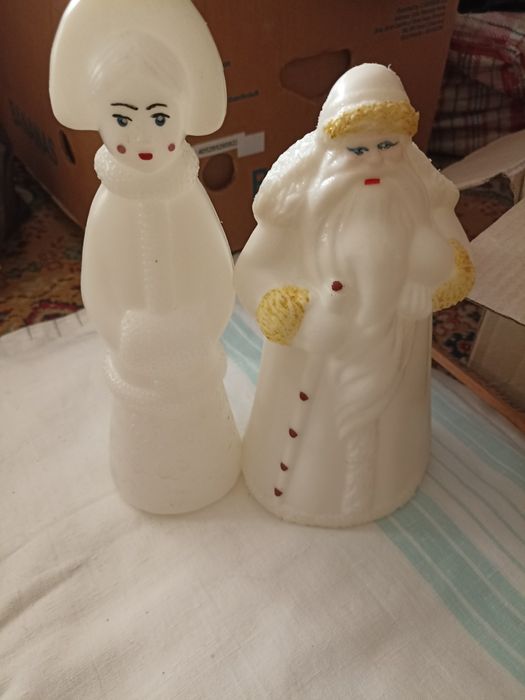 Новорічні іграшки (дід мороз та Снігуронька