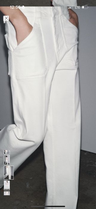 Джинси Zara білі нові розмір 38