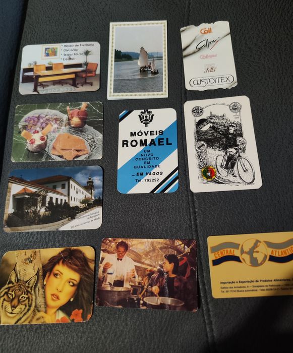 Dez calendários de bolso de 1992