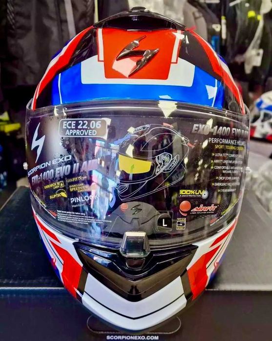 Capacete NOVO Scorpion EXO-1400 EVO II Air (31% Desconto) Tam L-XL