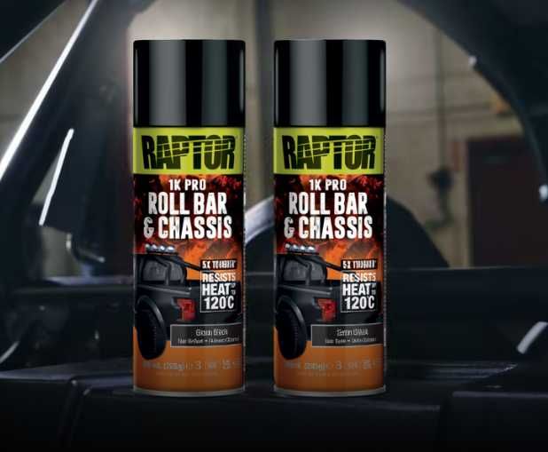 RAPTOR U-POL: термостійкі фарби для авто, дисків, рами, шасі, глушителів, моторів