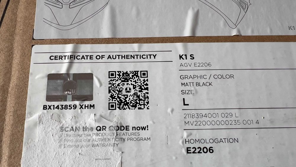 CAPACETE AGV K-1 S: igual a novo