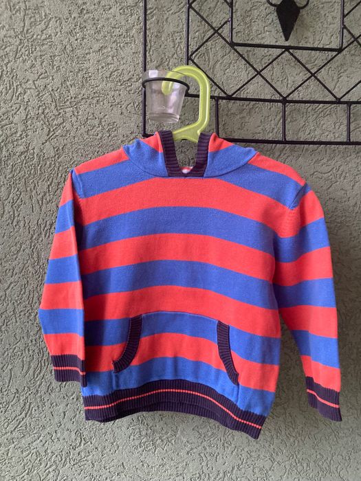 Bluza dzianinowa z kapturem Next, sweterek, kangurka, rozm. 98