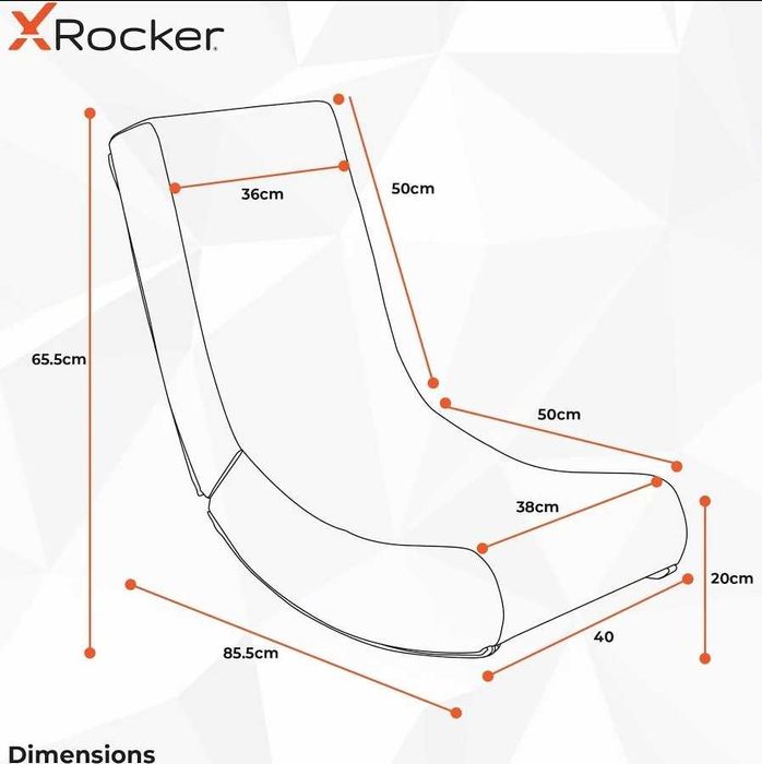 Fotel Gamingowy X-Rocker YOSHI Nintendo NOWY | Żółty | Unikat