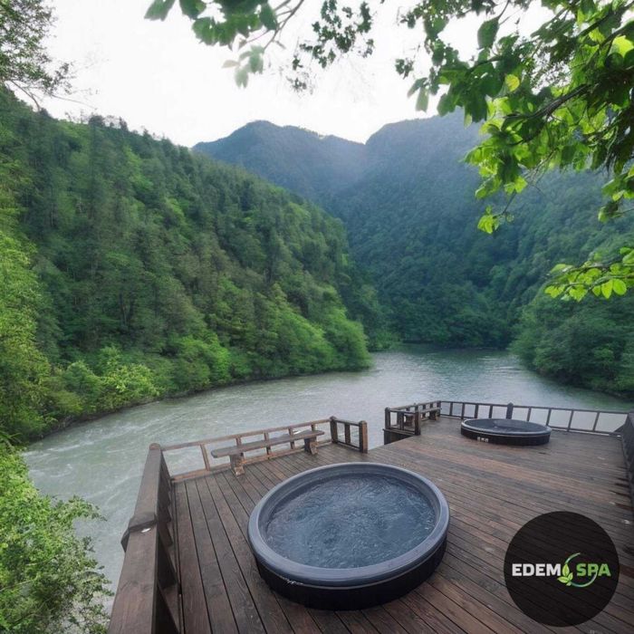 Чан джакузі. Чан з пічкою на дровах. Вуличне джакузі. Карпатський чан