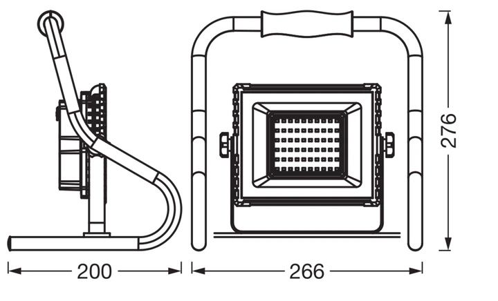 Прожектор OSRAM WORKLIGHT BATTERY 20W 1600Lm 4000К  С  аккумулятором.