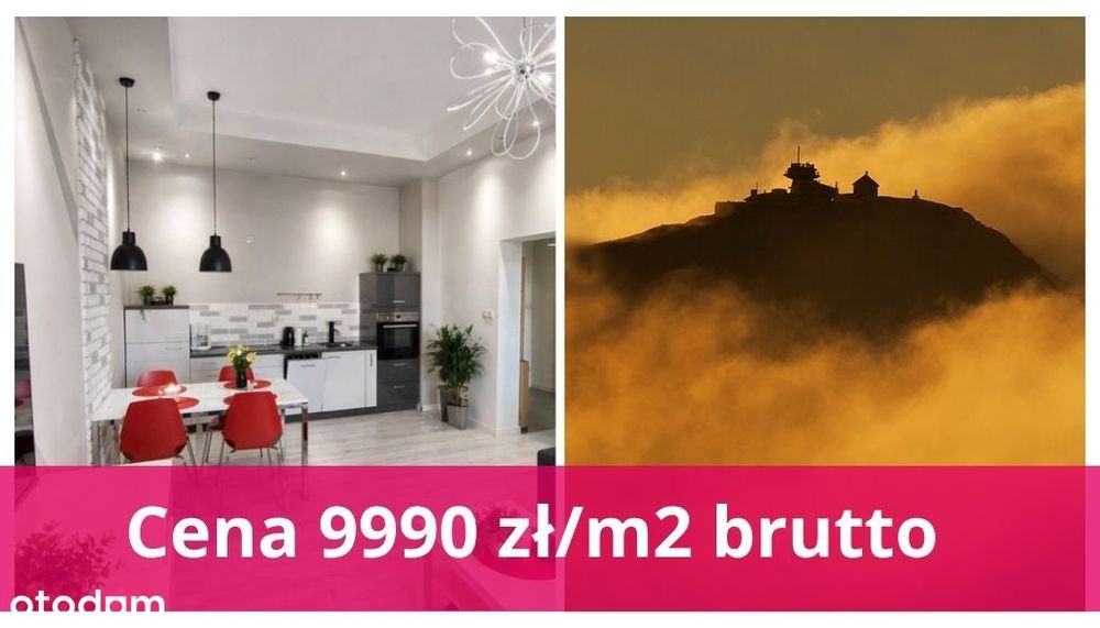 NOWOŚĆ - Górny Karpacz-wykończony apartament za 9.990 zł/ m2 BRUTTO !