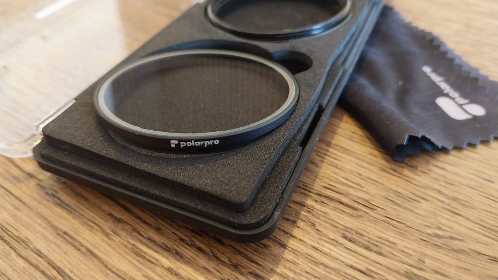 Filtro polarizador  e UV 46mm da Polarpro