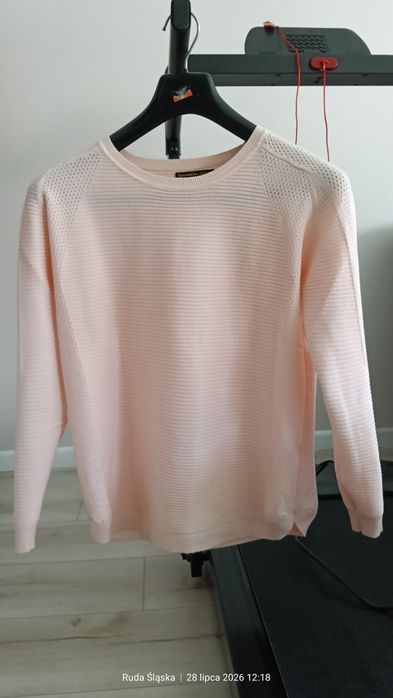 Sweter damski jasnoróżowy L