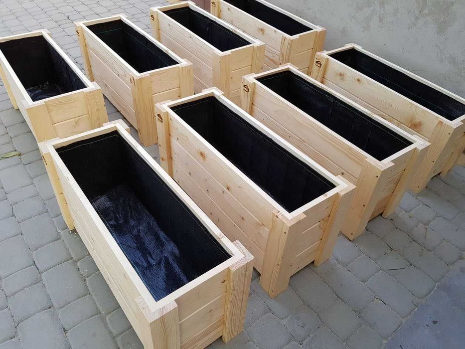 Donica ogrodowa - tarasowa - balkonowa | Doniczka drewniana