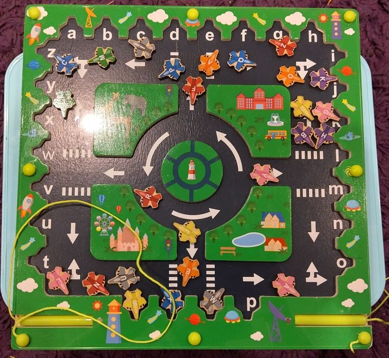 Gra magnetyczna alfabet