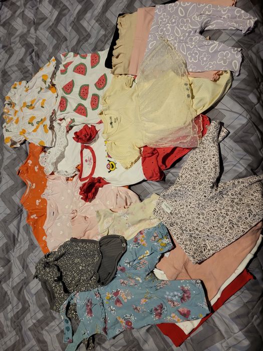 Пакет речей, лот речей на дівчинку, набір речей, бодіки, бодики