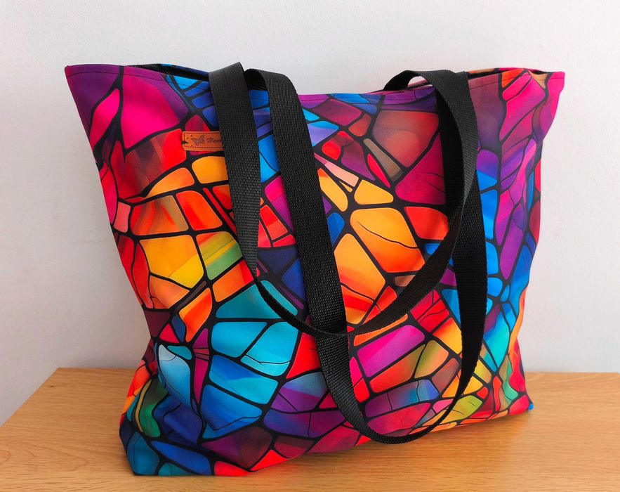 Torba shopper plażowa na zakupy Hand made