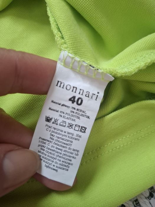 Neonowa limonkowa sukienka Monnari r. L, 40