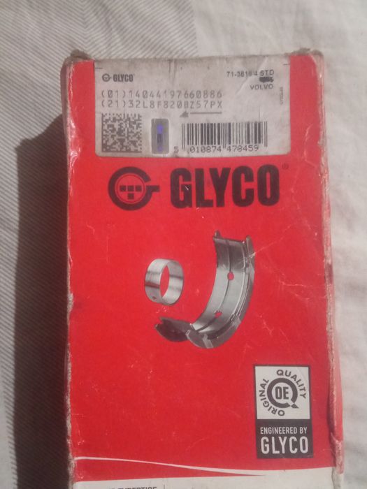 Шатунные вкладыши GLYCO.71-3616/4STD.VOLVO.240,340,360,740,760,940,960