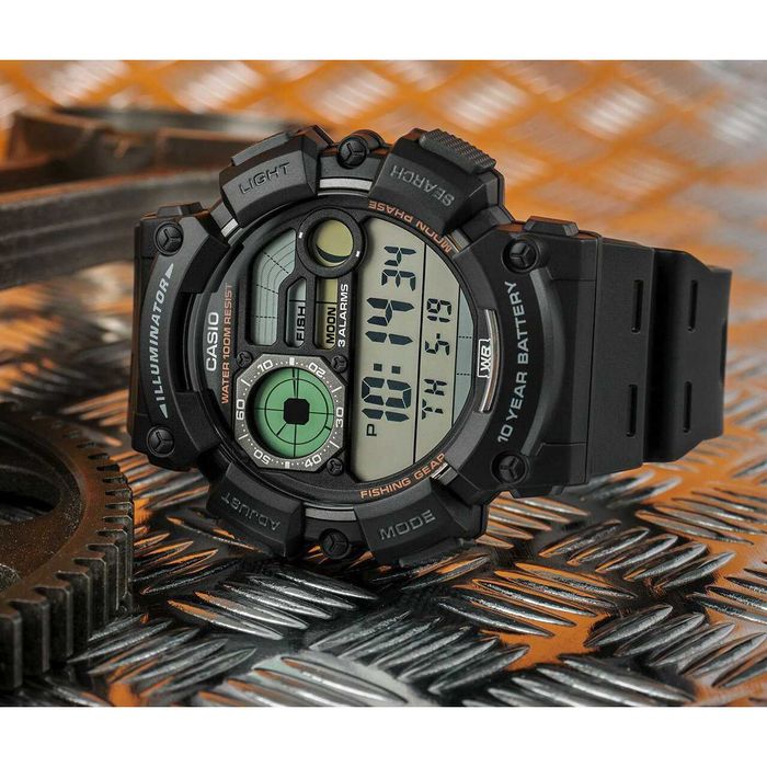 Zegarek męski Casio Digital Moonphase WS-1500H-1A