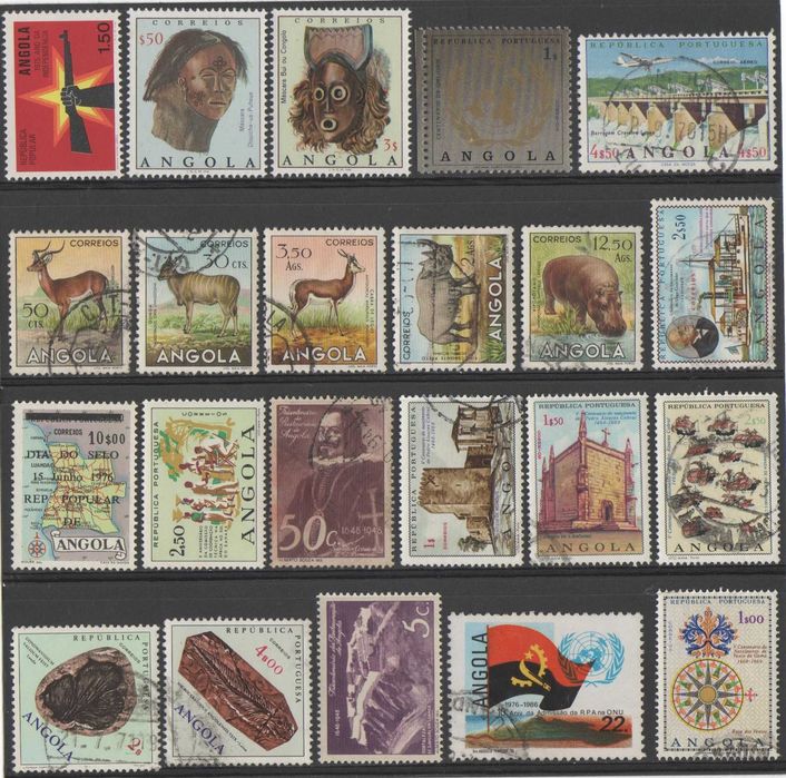 Filatelia: Angola - 67 selos