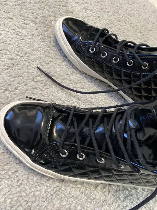 Geox czarne lakierowane buty za kostkę damskie 38