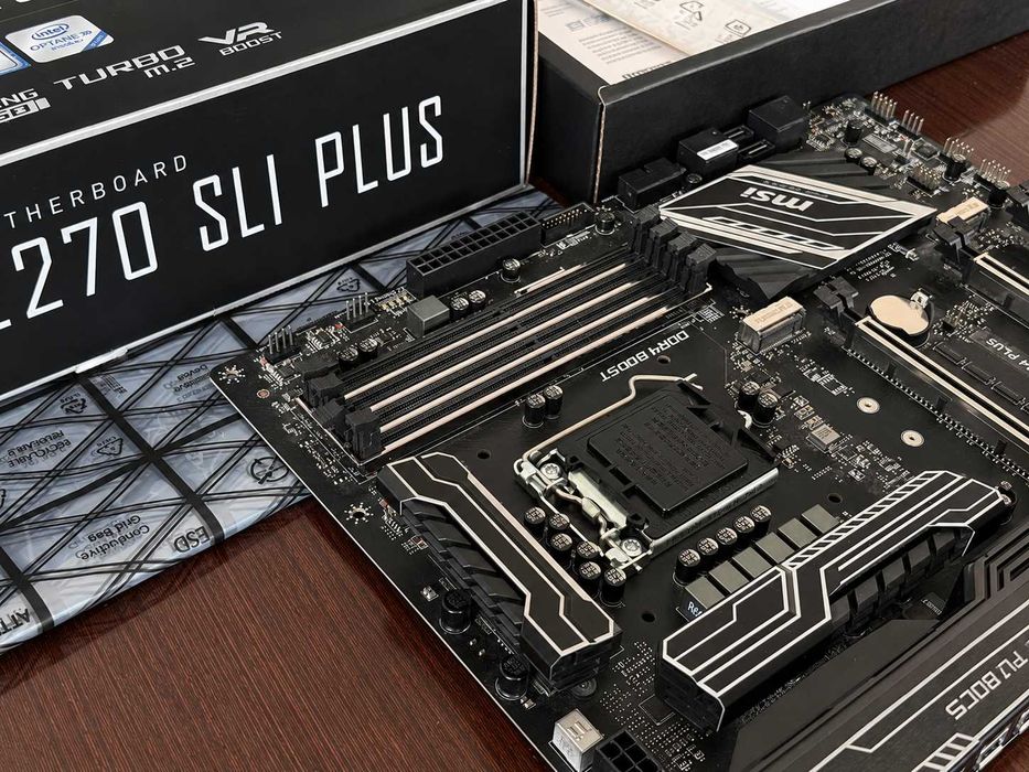 MSI Z270 SLI PLUS LGA1151 DDR4 ATX BOX + I/O Shield + Akcesoria