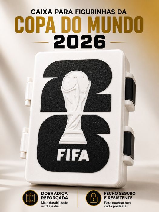 Caixa para Figurinhas Copa do Mundo 2026