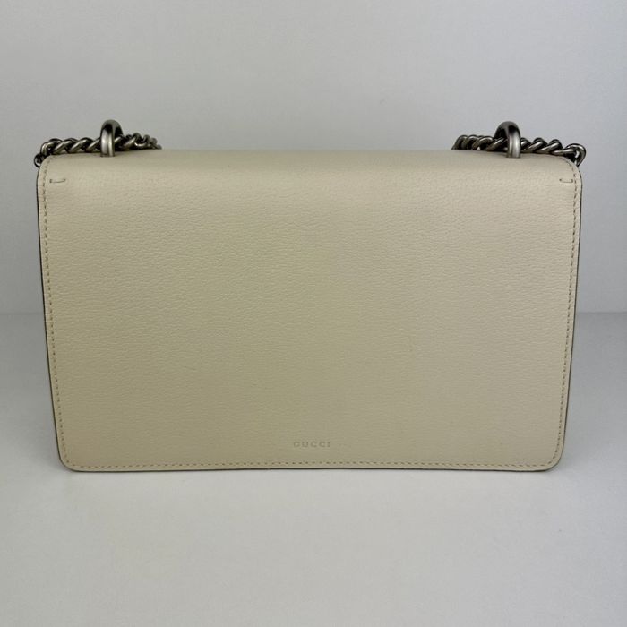 Torebka Gucci Dionysus Small Shoulder Bag kremowa skóra naturalna