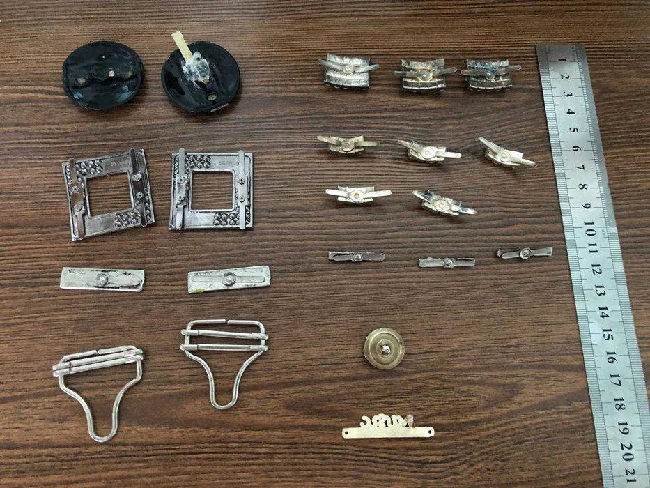 Фурнітура для взуття і сумок "Крабик" Стрази Сваровскі Термоаплікації