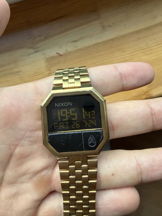 Zegarek Nixon Re-Run złoty