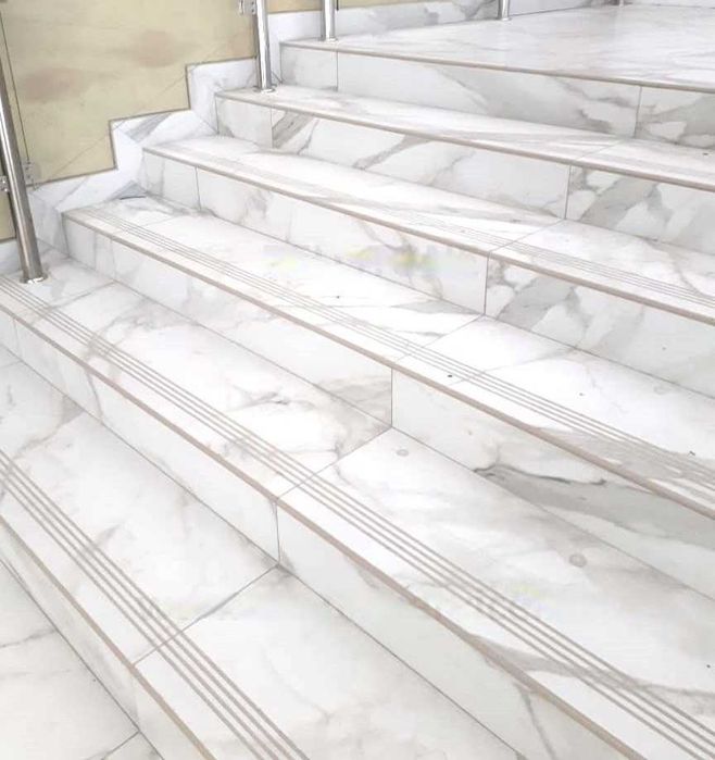 Płytki na schody BIAŁY MARMUR 30x60 półmatowe NAJTANIEJ