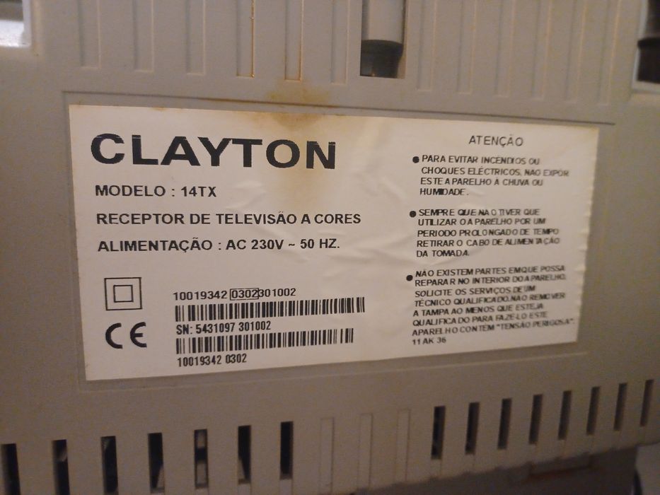 Televisão CRT Scart CLAYTON