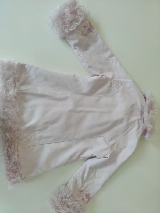 Płaszczyk z futerkiem H&M 8-9lat 134cm
