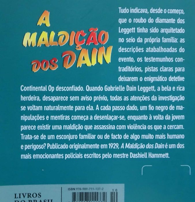 A Maldição dos Dain de Dashiell Hammett