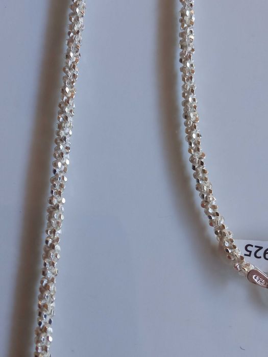 Damski naszyjnik łańcuszek 60 cm Splot Śnieg Daisy Sterling Silver 925