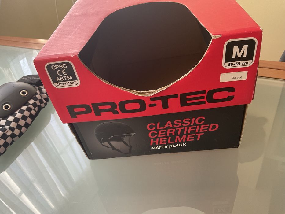 capacete e protecoes skate M PRO-TEC