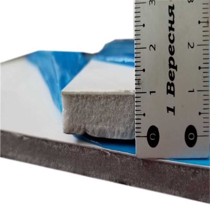 Сендвич панель ПВХ 10 мм для откосов односторонняя 0,75 пластик откосы