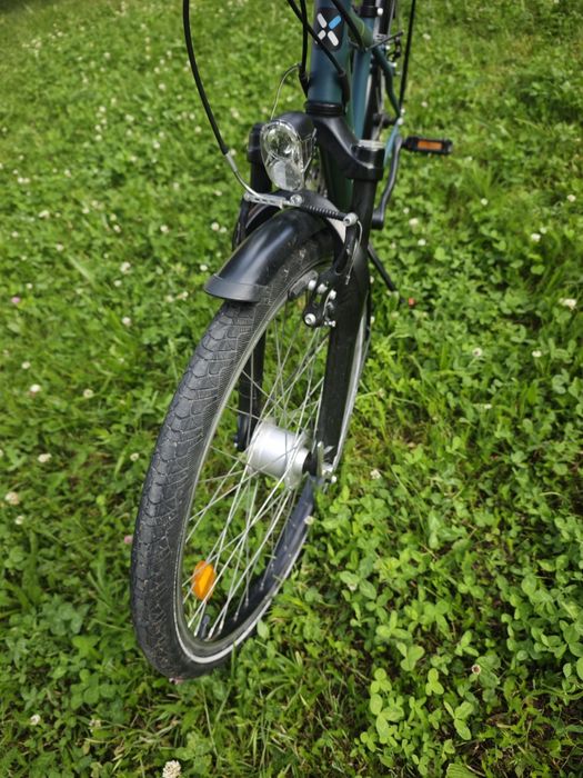 Rower trekkingowy B'Twin Rockrider z kołami 24-calowymi made in italy